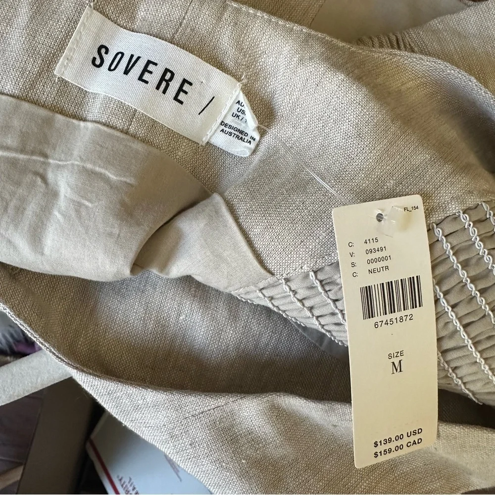 Anthropologie Sovere Instance Crop Vest in Natural NWT size M Old Money Minimal‎ - Picture 8 of 8